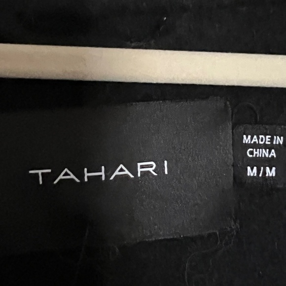 Tahari Ella Leopard Double Faced Wool Blend Wrap Belted Coat Size Medium - Picture 11 of 12